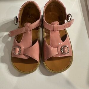 Pom d’Api Pink Patent Kids Sandals